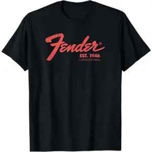 100% CottonFender Est. 1946 Classic Centered Logo T-Shirt