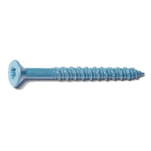 212 MAIN Torquemaster 51230 Star Drive Flat Head Self Drilling Anchor Screws for Masonry Fixes, 0.25 x 2.75 in, 100 Count, Self Drilling Screws