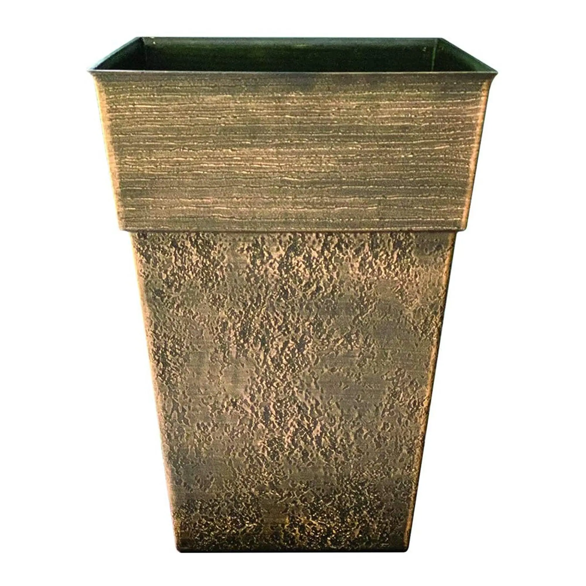The HC Companies Avino Square Resin Flower Planter Pot The HC Companies Avino Square Resin Flower Planter Pot