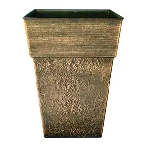 The HC Companies Avino Square Resin Flower Planter Pot
