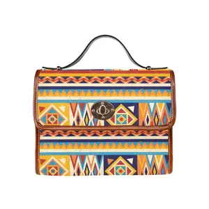 Multicolor African Geometric Pattern Handbag