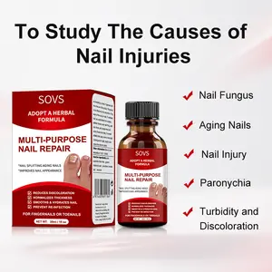 SOVS Toenail Fungus Treatment Extra Strength ,Nailgrowthoil for Toenail and Fingernail, Antifungal Solution, Triple Action Formula for Damaged Nails, with Euphorbia Hirta Whole,1 Fl Oz, Promote Growth of Nails