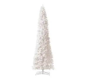 Nearly Natural 13' Slim White Artificial Christ mas Tree