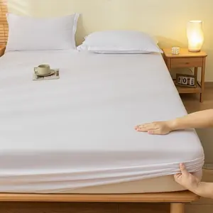 2026 New All-Season Adult Bed Sheet, Skin-Friendly Breathable Single Piece Bed Cover, Summer Mattress Protector, Full Wrap Polyester Bedding
