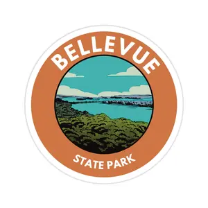 Bellevue State Park Iowa - Vinyl Sticker