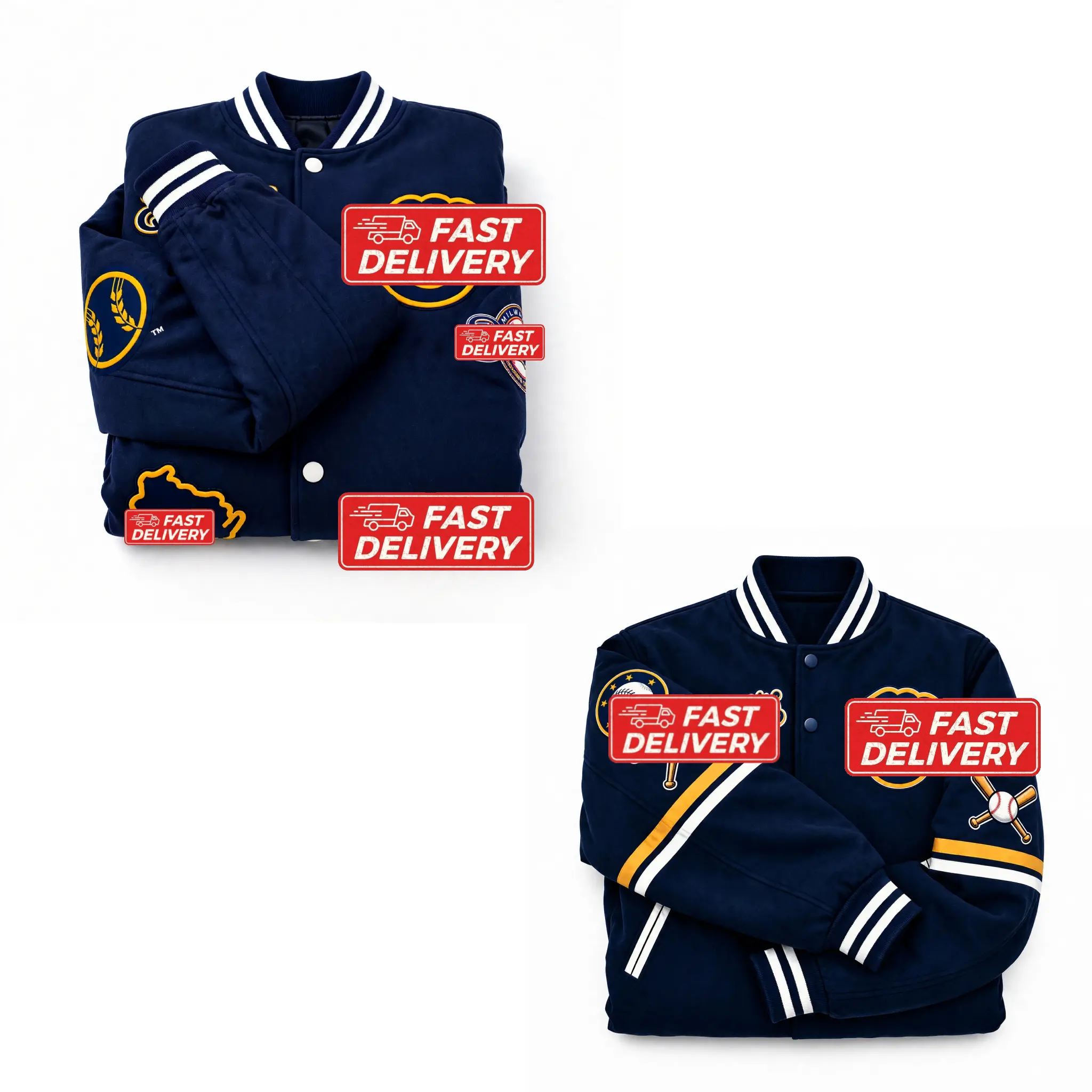Vingtage Team Baseball Jacket, Team Baseball Bomber Jacket, Retro Team Logo Graphic, Navy Blue Baseball Fan Jacket, Gift For Fans