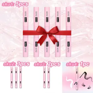 Waterproof Eyelash Bond & Seal, Professional Long-Lasting Lash Adhesive (5 mL + 5 mL), Eyelash Set, Wholesale Packs of 1/2/3/5 Pcs