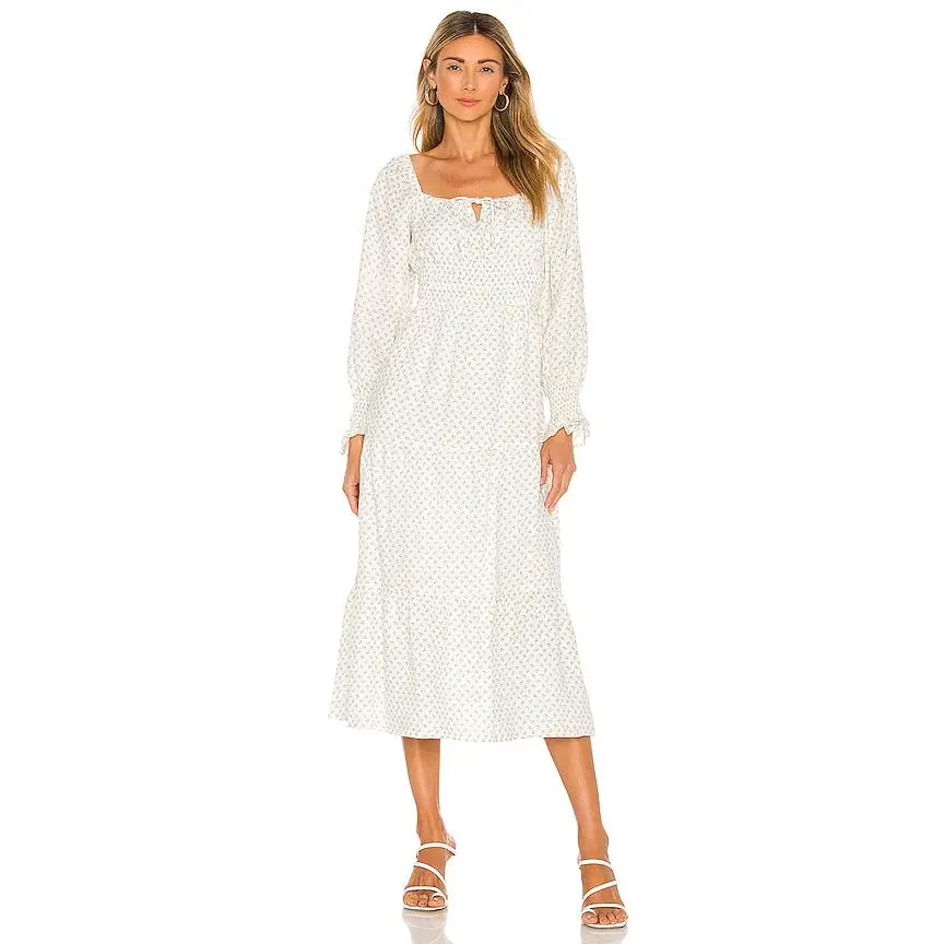 FAITHFULL THE BRAND Dariya Midi Dress in Jardin Floral Print