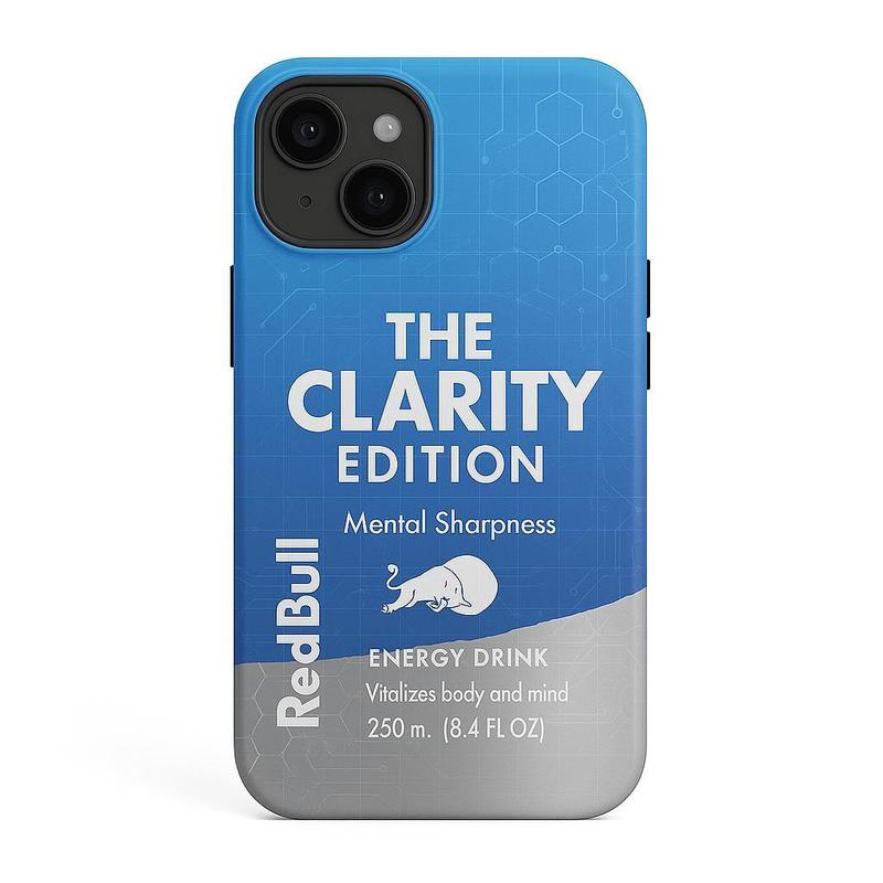 RedBull Phone Case Clarity Blue Cover For iPhone X 11 12 13 14 15 16 Plus Pro Max screen protector Shockproof Protection
