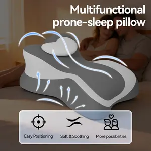 Memory Foam Bed Pillow for Lying Down, High-Height Phone Pad, Comfortable Rest Cushion, Ideal for Playing Games and Relaxing