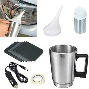 Car Headlight Lens Repair Tool Clear Heating Atomization Cup Refurbish Renovation Restoration Kit for Auto Headlight