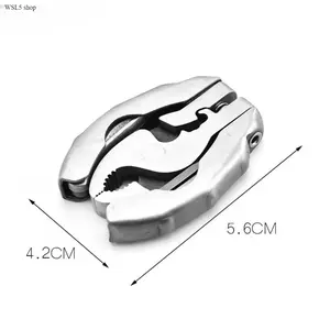 Multifunctional Mini EDC Multi-Tool Keychain - Portable Round Nose Pliers & Screwdriver Combination Pocket Tool for Camping, Survival, Everyday Carry