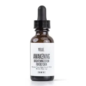 YELLE Skincare Brighten and Glow  Serum with Aloe Vera, Witch Hazel, Licorice Root, and Vitamin E | Organic Herbal Infusion | 1 oz Calming Cleanser Daily Discoloration Flawless Gentle
