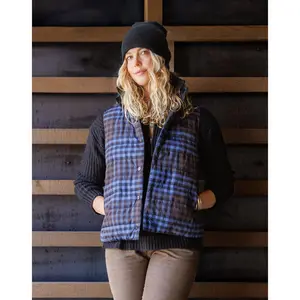 Baker Reversible Vest: Dk. Brown/Black