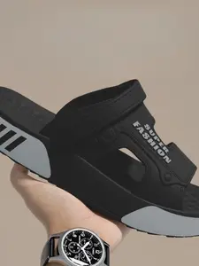 Men's Summer Outdoor Sports Sandals, Two-Use Beach Slippers, Casual Fashion Simple Versatile Shoes, New 2026 Model, Sports Slides
