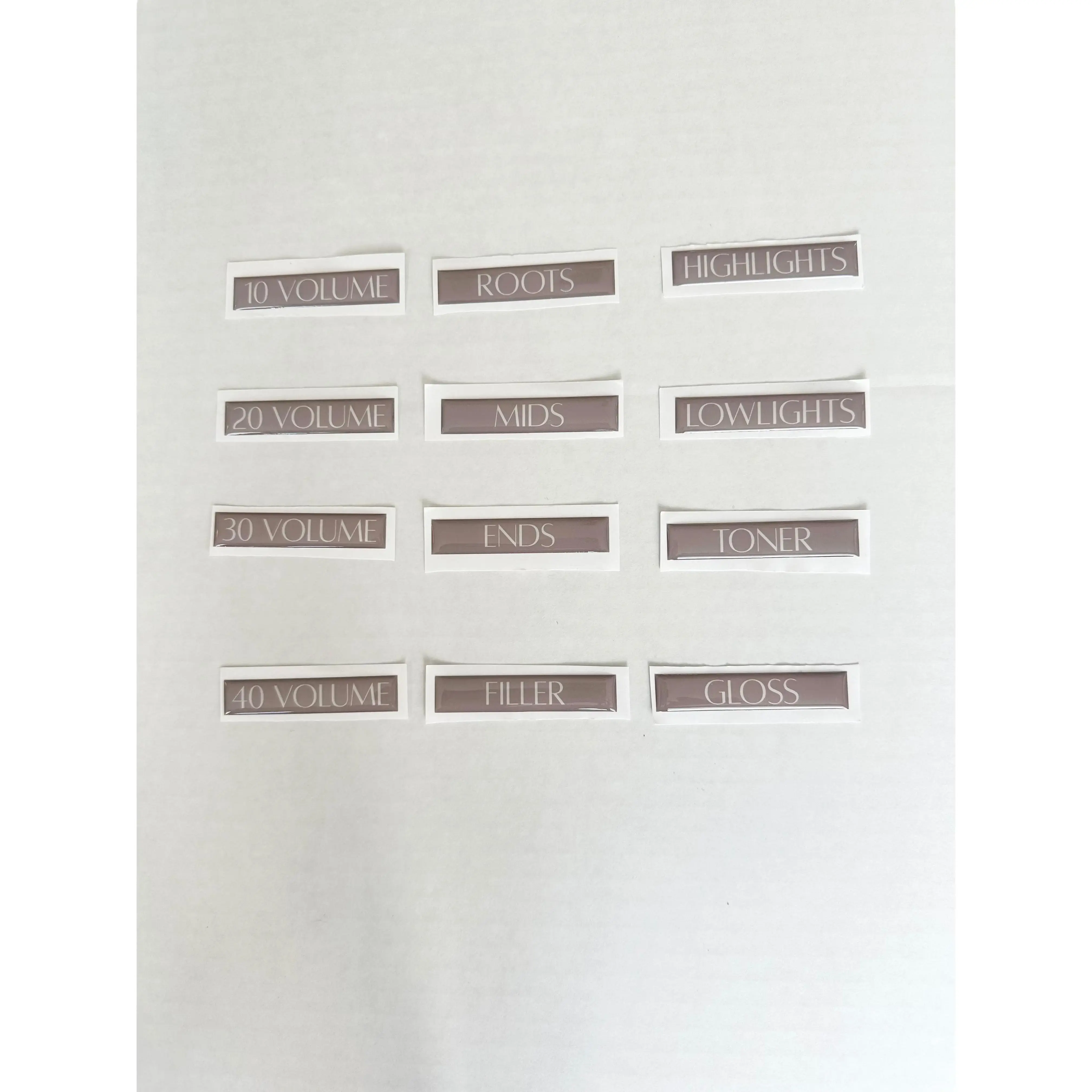 Color Clarity Hair Color Bowl Labels Set Professional Salon Organizers ...