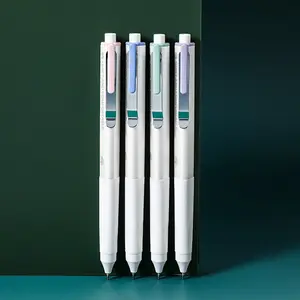 4-Pack Silent Click Neutral Pens, Simple Style Student Stationery, College Student Pen, Writing & Exam Pens, Quiet Operation, Ideal for School Use, Smooth Writing Pens