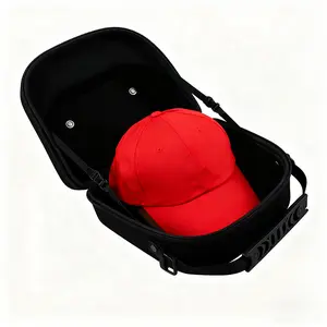 Baseball Cap Storage Organiser, Hat Carrier Travel Case with Carrying Handle, Adjustable Shoulder Strap, Holds 6 Hats, Ideal for Travel & Home Storage