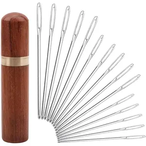 Large Eye Blunt ,15 Pieces Stainless Steel darning  for Yarn,Yarn Knitting , Knitting and Crochet Supplies