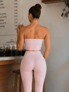 Milestone High Waisted Leggings (Creamy Pink)
