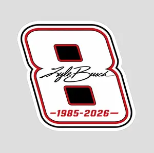 Kyle Busch Decal Car, Forever Rowdy Sticker, Because You Never Know When The Last One Is, RIP Kyle Busch 2026, Kyle Busch Memorial, Racing Stickers, Gift For Fans