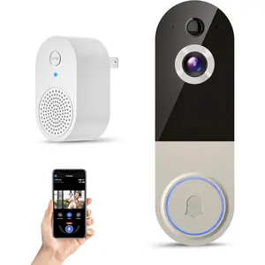 Doorbell Camera with Rechargeable , 1080P Resolution, 2-Way Audio, Night Vision, AI Human Detection, Cloud Storage, 2.4G WiFi