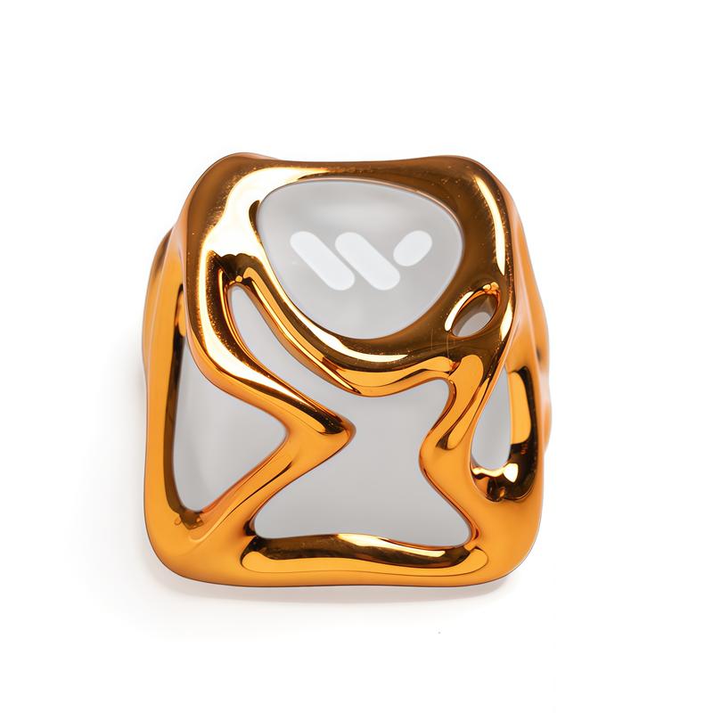 Womier Metal Translucent 1U Keycaps ,Transparent Keyboard caps Shine Through for RGB MX Mechanical Keyboard,1 PCS