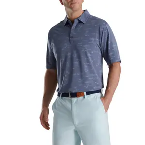 FootJoy Tropic Print Lisle Self Collar Golf Polo (Previous Season Style)