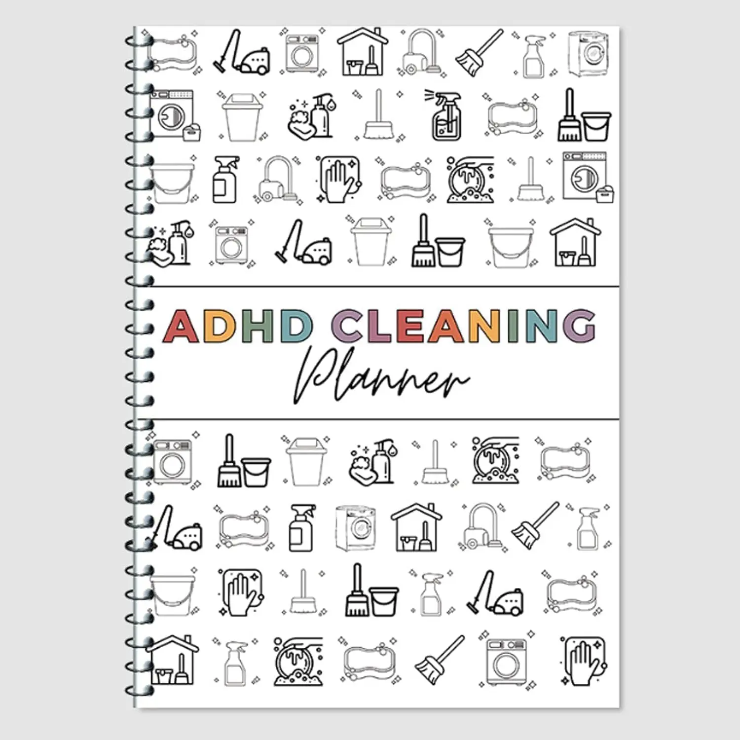 ADHD Cleaning Planner for Adults – Home Cleaning Schedule Book with Daily/Weekly/Monthly Checklists, Chore & Task Routine Tracker, Declutter & Home Organization Notebook(1pc)