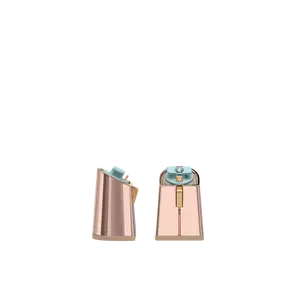 Flare Block Heel Kit 4 Rose Gold Metallic