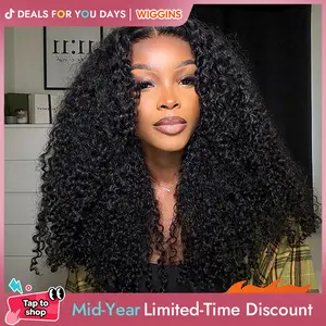 [Summer Musts] Wiggins Hair Pre Cut Ready And Go Wig Glueless Curly Wig Pre Bleached Pre Plucked 7x4 Closure Wig 13x4 HD Lace Frontal Wig Human Hair #WeeklyDeals #SummerWins #DealsForYouDays