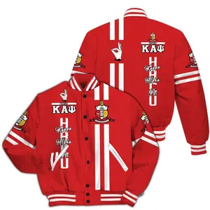 ΚΑΨ Varsity Jacket, HBCU 1911 Fraternity Letterman, Personalized Kappa Alpha Psi Greek Life Apparel, Krimson Cream Achievement Member Outerwear