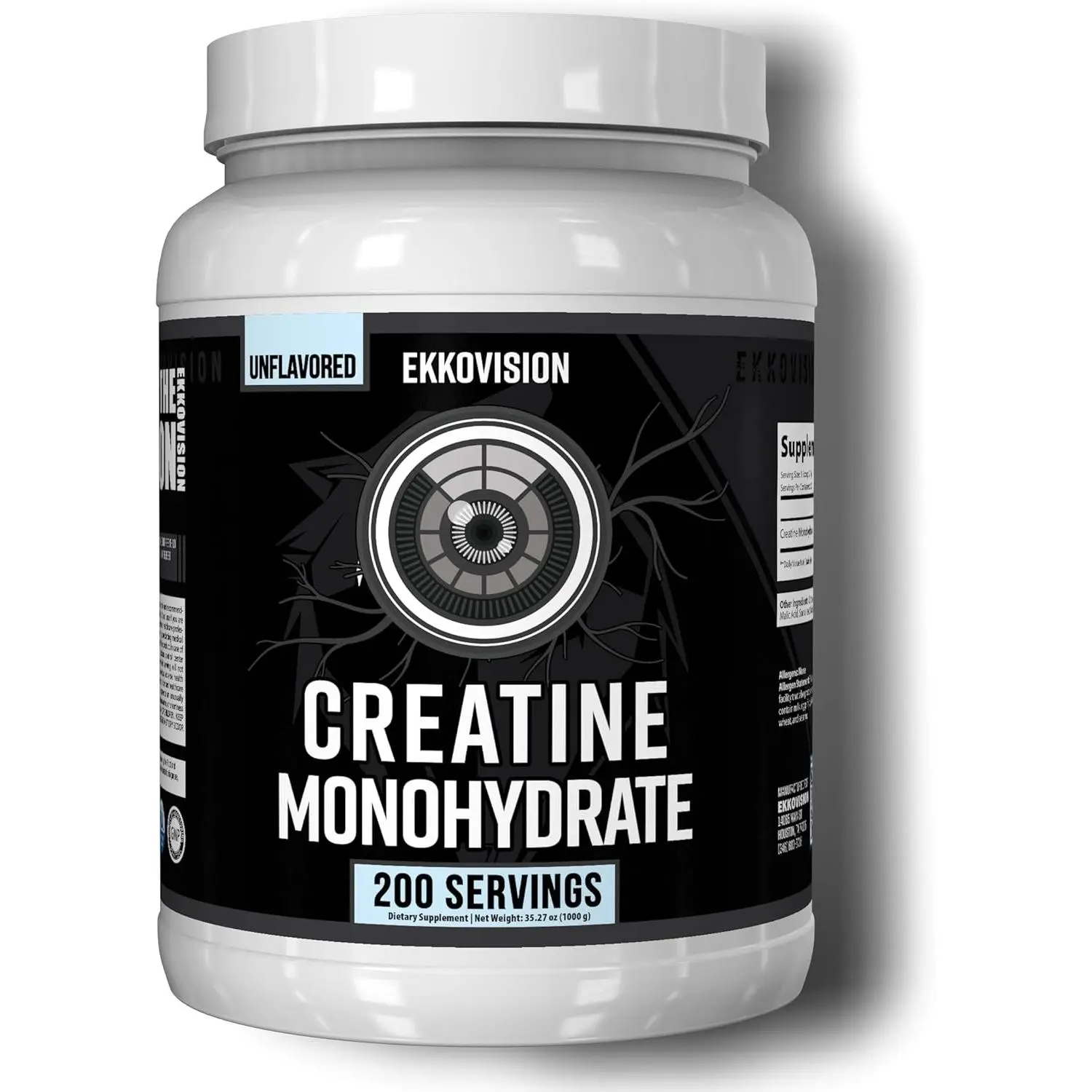 Creatine Monohydrate Powder, Micronized, Unflavored, Pre Workout & Post Workout Supplement for Men and Women, Energy Support, Easy to Mix in Shakes, Smoothies & Beverages, 200 Servings