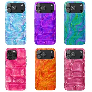 NeeDoh Cool Crush Ice Cube Phone Case, 3D Visual Effect Bubble Case, Colorful Aesthetic Phone Case