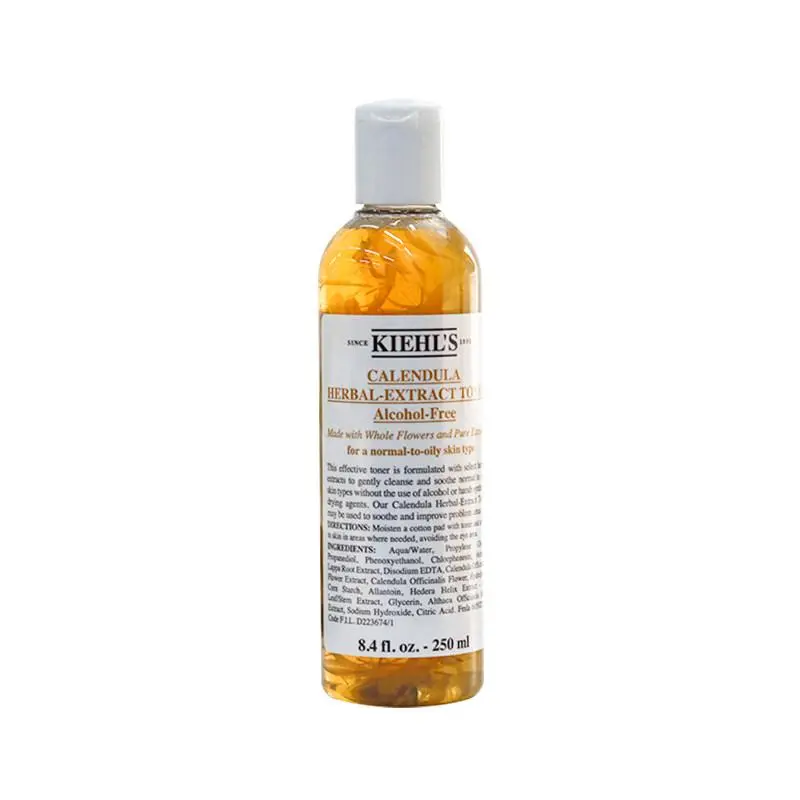 Kiehls Calendula Herbal Extract Toner 250ml 40ml Alcohol Free Soothing Oil Control Redness Relief Pore Minimizing For Oily