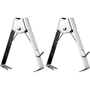 2-Pack Rose Thorn Remover Tool Thorn Remover Leaf Remover Stem Leaf Remover Metal Flower Thorn Remover Suitable for Outdoor Gardening Flower Arrangement Floral Supplies (Silver)