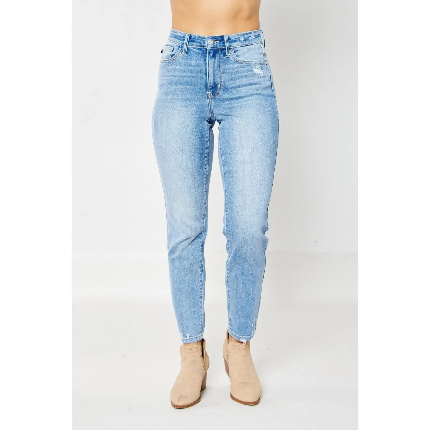 Judy Blue High Waist Destroy & Back Hem Dart Slim Denim 82590 judy blue, Love, Spandex