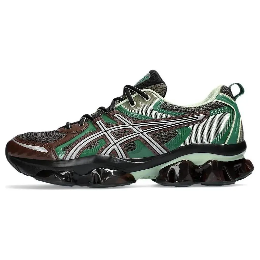 ASICS GEL Quantum Kinetic Dark Sepia Shamrock Comfort Low Top Commuter Running Shoes Men's Green 1203A270-251