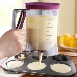 Cupcakes Pancakes Dispenser Cookie Cake Muffins Baking Waffles Dough Dispenser Cream Speratator Measuring Cup Doser for Hotcakes