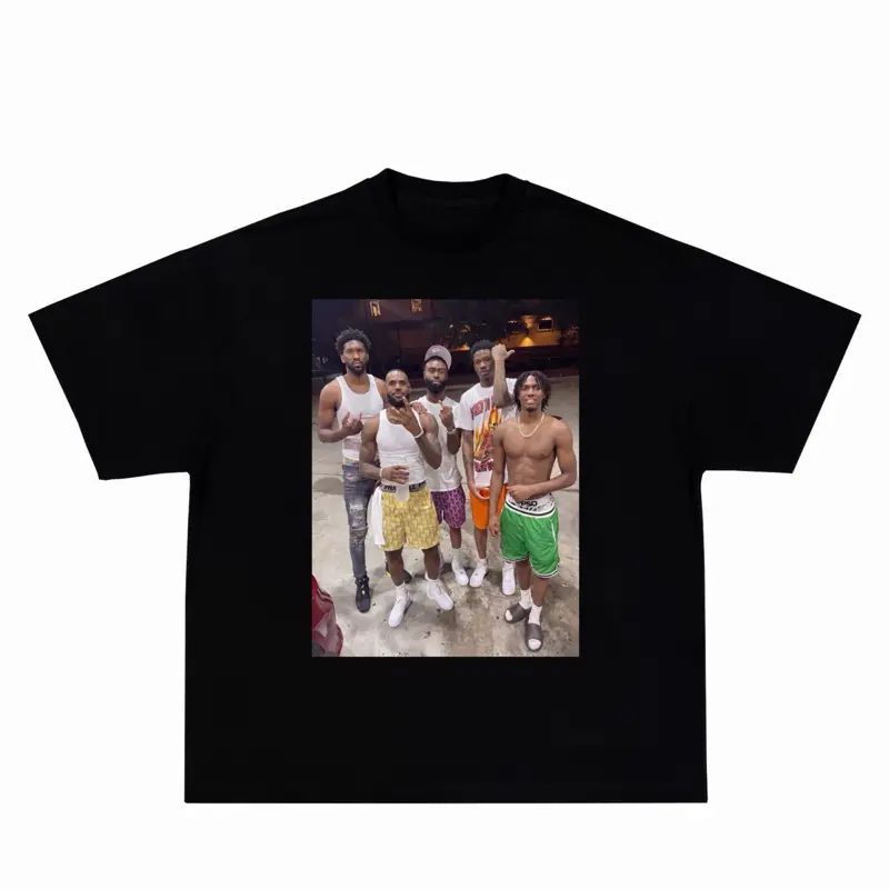 Men's Sixers LeBron Starting 5 Printed Art Round Neck Casual Streetwear Top - T-Shirt, Hoodie, Sweatshirt, Flat