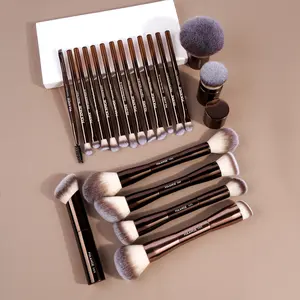 MAANGE 20Pcs Synthetic Hair Makeup Brushes with Double Ended Design for Foundation, Concealer, Blush, Eye Shadows & More - Versatile Facial Makeup Brushes Professional Hypoallergenic Beauty