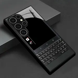 Blackberry Smart Creative Pattern Phone Case, Compatible with Samsung S26-S20, Note Series, Glass Material, Unique Design