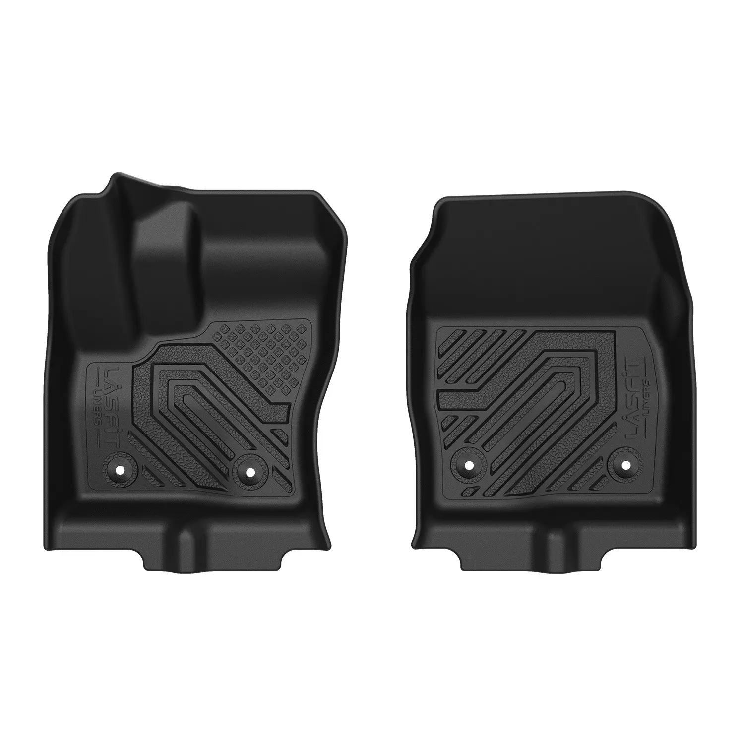Lasfit Front Floor Mats for 2014-2021 Ford Transit Connect - Exclusively Compatible with Vinyl Floor, Automotive Car Mat Accessory, Mat Floor Mats