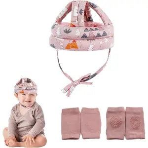 Baby Safety Helmet for Crawling & Walking – Infant Toddler Head Protection Cushion, Adjustable Breathable Head Protector, Anti-Collision Bumper Cap for Learning to Walk (Pink)