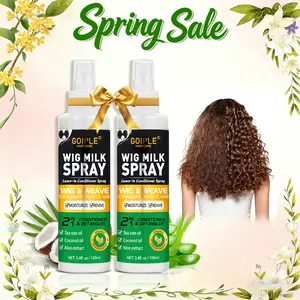 Goiple Wig Milk Spray 3.4 fl oz Leave-In Conditioner Spray for Synthetic Hair, Hydrates & Replenishes Haircare Moisturizing Tea Tree  Coconut Aloe