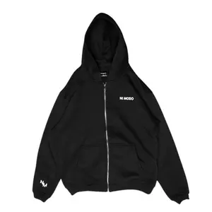 Ni Modo Zip Up Hoodie - Midnight Black