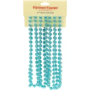 Christmas Concepts® 9Ft Christmas Bead Chain - Christmas Bead Garlands - Christmas Ornaments (Turquoise) Christmas Concepts