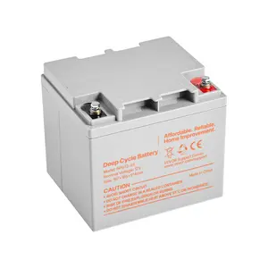 VEVOR 2 Pack 12V 35Ah Deep Cycle Battery Sealed AGM Rechargeable Lead Acid Battery