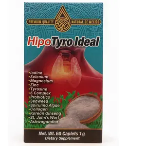 Hipo Tyroid Ideal Dietary  Supplement (60caplets) with Iodine Magnesium Zinc Selenium
