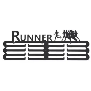 Iron Crafted Medals Holder for Runners Sports Awards Organizer Gym Decoration